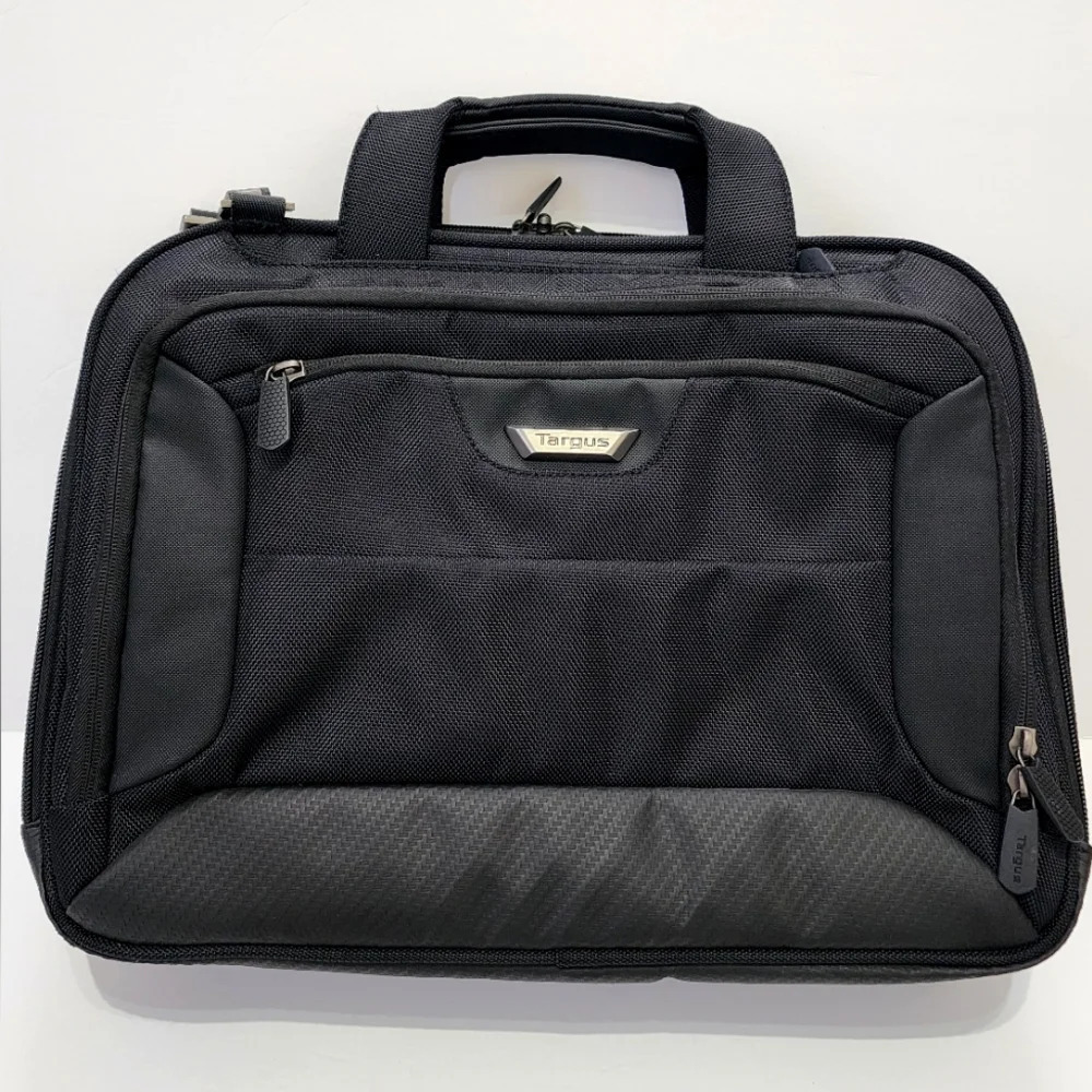 Targus 14" Laptop Bag Black Briefcase Travel Work Shoulder Bag Multi Pocket